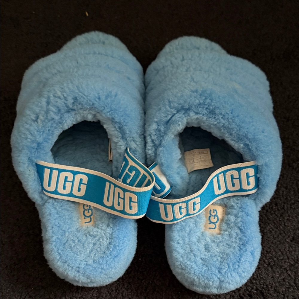 UGG Soft Sky Blue Slippers